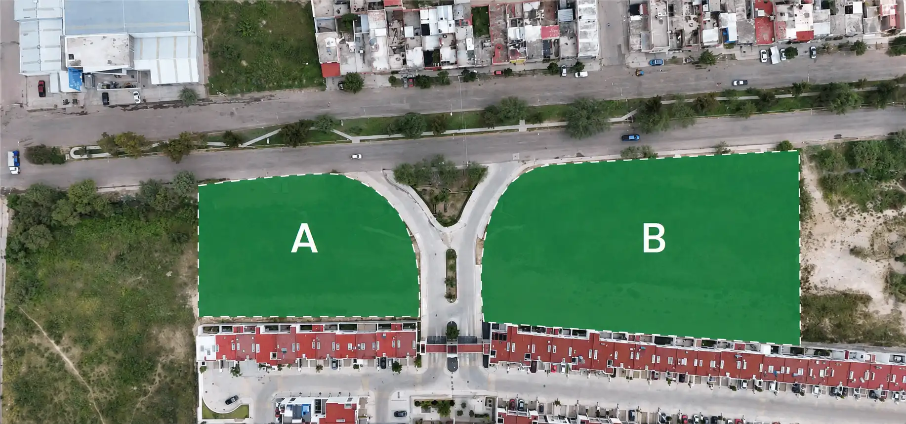 Terrenos en Jesús María, plaza comercial en Entrada al fraccionamiento Porta Arvena, Jesús María, Aguascalientes
