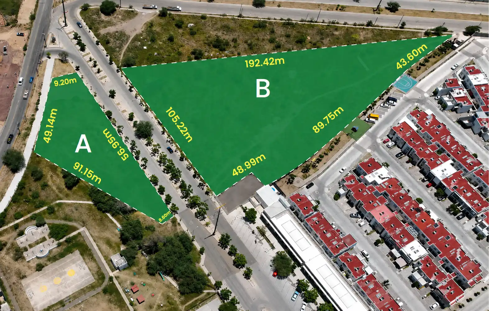 Terrenos en Villa Sur, plaza comercial en Av. Héroe Inmortal y José María Escrivá de Balaguer, Villa Sur, Aguascalientes